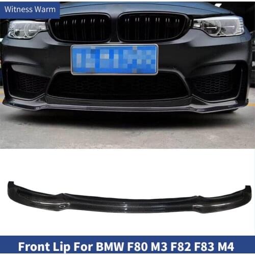 For F80 F82 F83 Carbon Fiber Front Lip for BMW F80 F82 F83 M3 M4 2014 - UP Auto Racing Car Front bumper Lip Spoiler