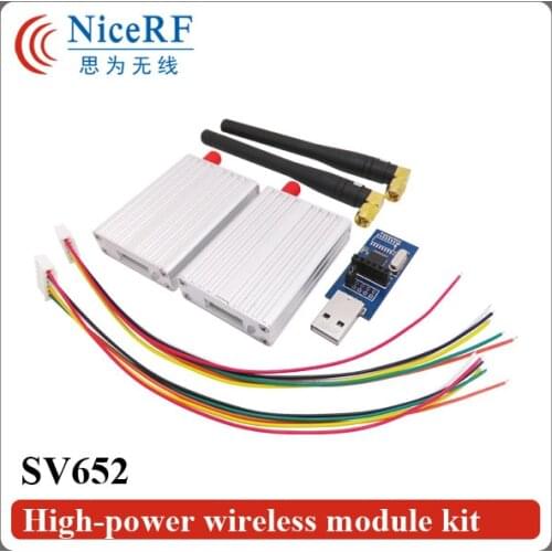 2PCS/lot SV652 500mW 433MHz TTL Interface 3km Distance Radio Module