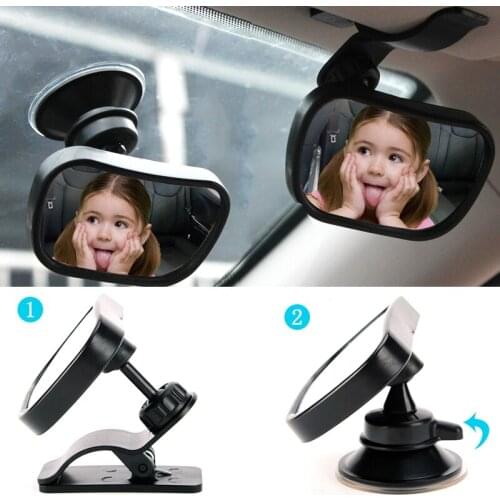 Adjustable Baby Car Mirror Car Back Seat Safety View Rear Ward Facing Car Interior Baby Kids Monitor Reverse Safety Seats Mirror