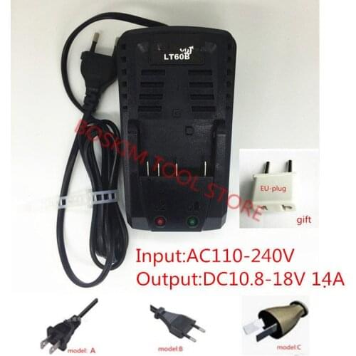 LT60B Charger Replacement for Bosch Charger AL1860CV AL1814CV AL1820CV Li-ion Battery 10.8V 14.4V 18V 2 607 225 433