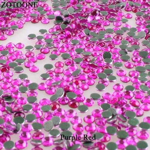 ZOTOONE Rose Hot Fix Resin Rhinestone Heat Transfer Designs Nail Flatback Art Crystal Rhinestones For Clothing Dress Applique