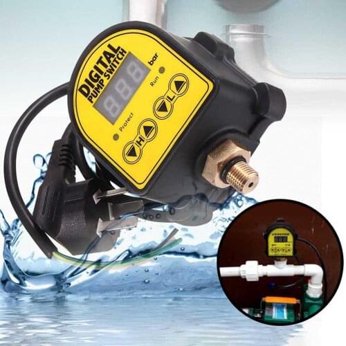 Home 220V Smart Digital Automatic Water Pump Pressure Controller Electronic Switch for Shower Boost Water Pump Accessory