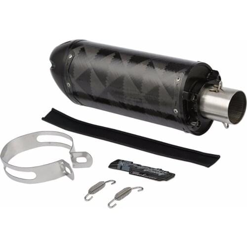 Motorcycle 51mm Universal Exhaust Muffler Pipe With Silencer System ATV For Dirt Bike Street Bike Scooter