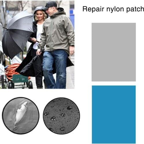 Waterproof Nylon Stickers Self Adhesive Cloth Patches Mend Down Outdoor Tent Repair Tape Patch Tent Accessories
