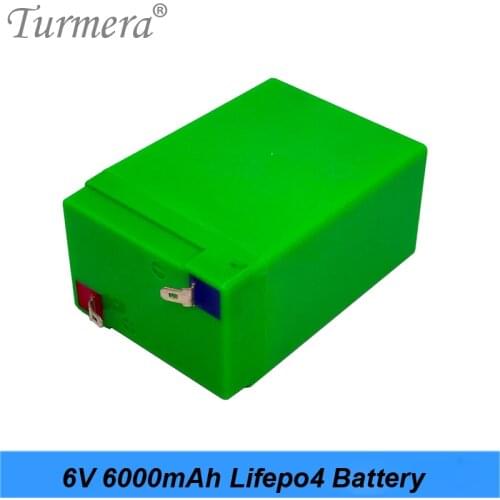 Replace Storage Batteries Lifepo4 Battery 6V 6AH for Motorcycle Electronic Emergency Light and Children Electric Car Use MA17