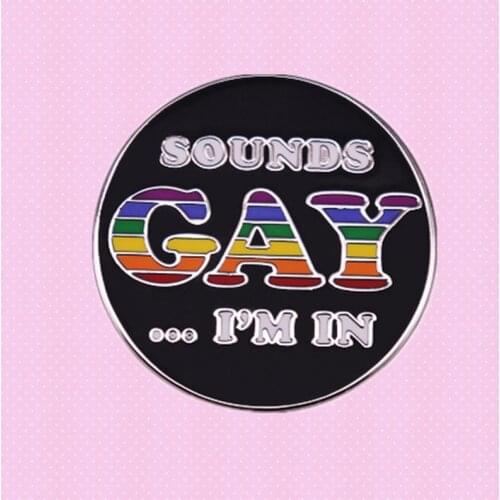 Gay Pride enamel pin Pronoun Queer Jewelry Marriage Equality Love is Love Wins LGBTQ Rights brooch badge