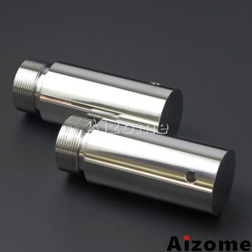 1 Pair Chrome Motorcycle 39mm Fork Tube 3in Extensions For Harley Dyna Glide Sportster FXD XL 883 1200