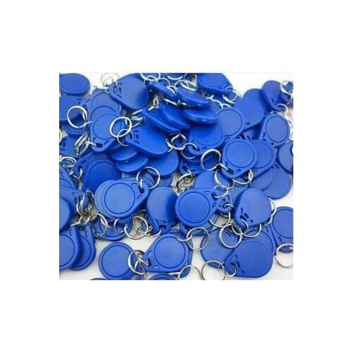 100Pcs Colorful 125khz EM4100 TK4100 ID Card Token Tags Key Keyfobs Chain For RFID Proximity ID Smart Entry Access Card Tag
