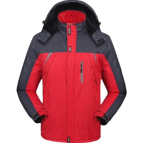 2021 thick warm outdoor down coat mens hooded mountaineering travel sports jacket mens jacket leather Casual jacket slim