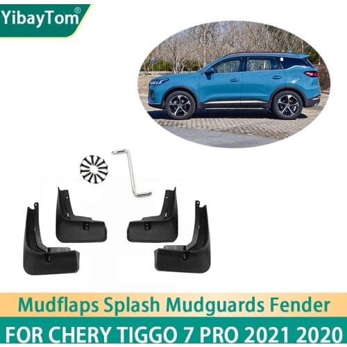 4 pcs Front & Rear Mudflaps Splash Mud Guard Mud Flap Mudguards Fender For Chery Tiggo 7 Pro 2021-2020 Accessories