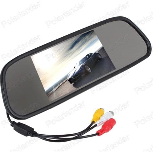 5 inch 480x272 Color TFT LCD Car Rear View mirror Monitor Parking Monitor For DVD VCD Reverse Camera reversing priority