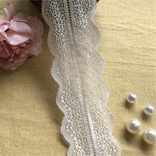 6cm S2551-1 handmade diy craft accessories embroidery lace fabrics curtains sofa sewing white lace trim