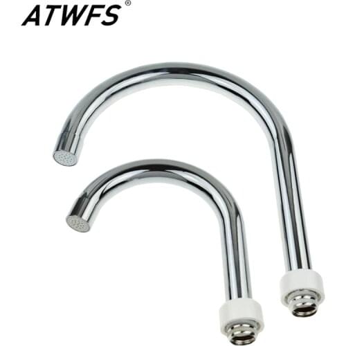 ATWFS 1pcs Heater Heat Pipe Faucet Outlet Pipe Stainless Steel Outlet Bend Pipe ( Big bend, Small bend)