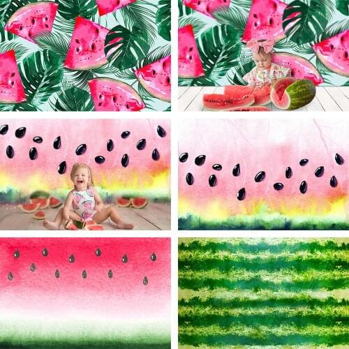 Avezano Summer Photography Backdrops Watermelon Cool Party Fruit Backgrounds Photo Shoot Studio Photocall Photozone Decor Props
