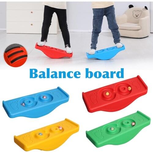 Balance Board Sensory Play Indoor Games Rocking Seesaw Fitness Sport Outside Stability Portable Garden Kids Children Workout