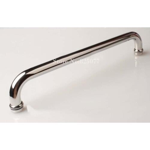 Free Shipping frameless shower door brushed/brushed+mirror/gold handle 304 stainless steel handle length 465mm HM152