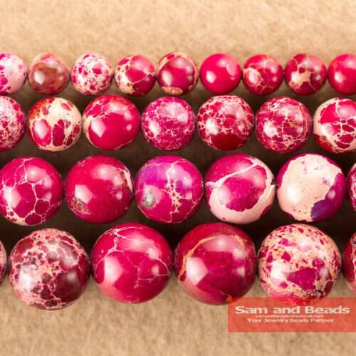 Free Shipping 16" Natural Stone Rose Pink Sea Sediment Imperial Beads 6 8 10 12MM Pick Size SJB05