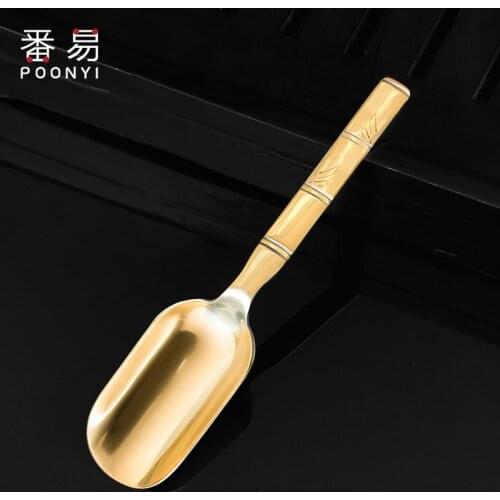 Tea Spoon Natural Bamboo Chinese Kongfu Tea Shovel Tea Ceremony Fish Shape Teaware Accessories