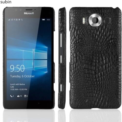 Subin Leather Crocodile Pattern New arrival for Microsoft Lumia 950 Case Retro Luxury Crocodile Skin Cover Phone Case