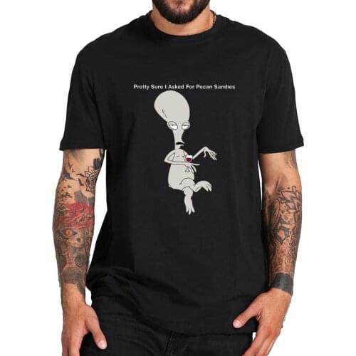 American-Dad Roger Smith T Shirt Adult Animated Sitcom Cartoon T-Shirt Short Sleeve O-neck 100% Cotton Tees