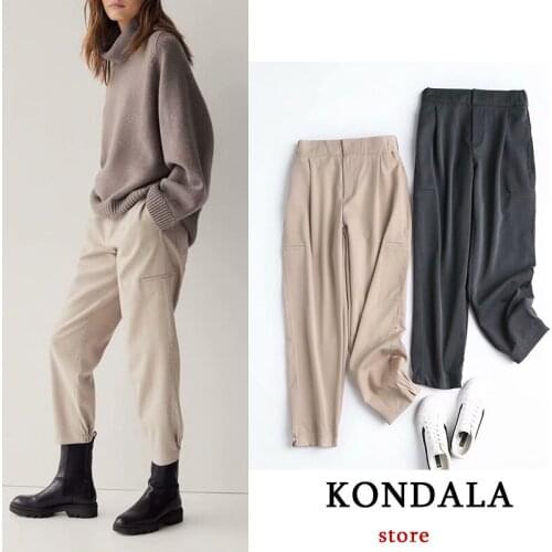 Женские свободные брюки KONDALA China At AliExpress