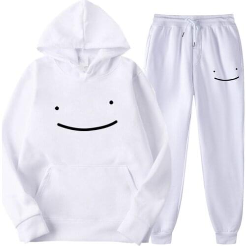 Dream Merch Sets Hoodies+Fitness Pant Men Women Casual Autumn Winter Warm Sweatpants Two-Piece Tracksuit Joggers Sportswear Suit