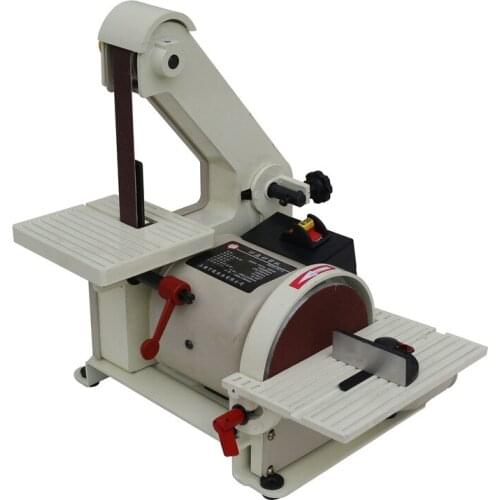 220V Small Sand Belt Machine Electric Grinding Wheel Mini Metal Polishing Tools Woodworking Polished Processing Equipment 350W