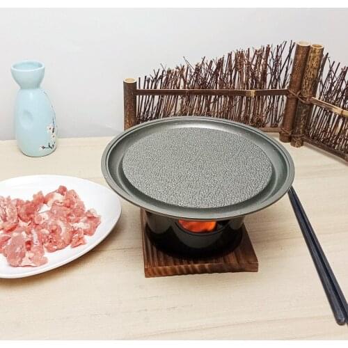 Mini Japanese style single person barbecue alcohol small oven non stick one person barbecue plate BBQ oven grill tray pan set