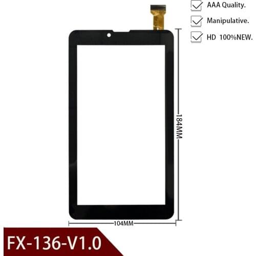 New 7'' inch 184*104mm Tablet Capacitive Touch Screen Replacement For FX-136-V1.0 Digitizer External screen Sensor Free Shipping
