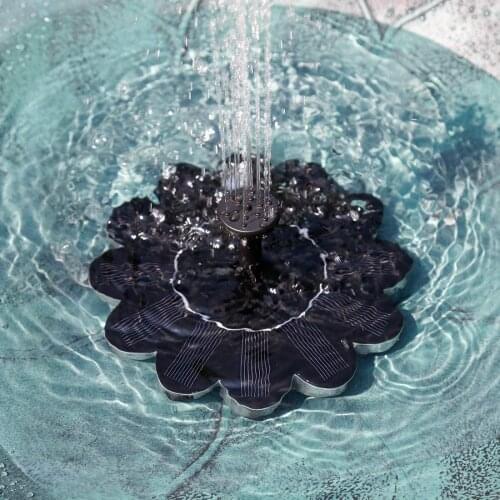 Solar Powered Water Fountain Outdoor Pool Pond Birdbath Submersible Water Pump Fountain Spray