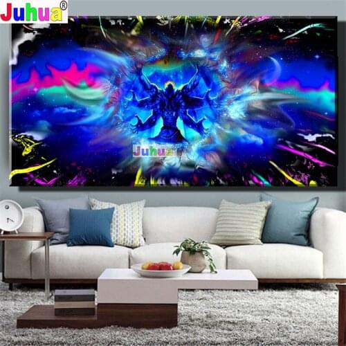Psychedelic Universe Diamond Painting Big Large Size Abstract Art Diamond Embroidery Home Decor Modern Full Square/Round Drill