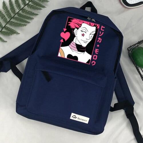 Hunter x Hunter Killua Hisoka bagpack bolsas bags anime designer schoudertassen sac femme backpack