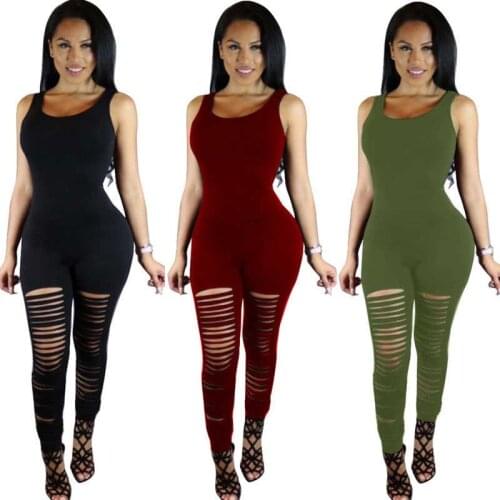 Sports YOGA Workout Sportswear Gym Fitness Leggings Pants Women Sleeveless Casual Bodycon Romper Jumpsuit Athletic Clothes
