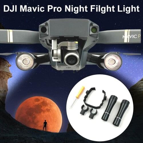 Mavic Pro Flash LED Night Fill Light Searchlight Lamp Kit for DJI Mavic Pro RC Quadcopter With 4K HD Camera Drone Accessories