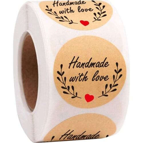 The9 Round Stickers Seal Labels Roll Sticker for Paper Envelopes Package Decorate Handmade Sticker Stationery Supplies