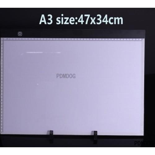 Ultra-thin LED diamond painting lamp cushion lamp cushion diamond painting accessory kit with scale A3 drawing board box(56grids