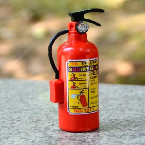 Funny Mini Fire Extinguisher Toys Whole Person Prank Toy Mini Water Gun Spray Water Children Firefighters Professional Props