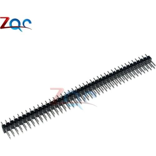 10PCS 40Pin 2.54mm Double Row Straight Male Pin Header Strip PBC Connector