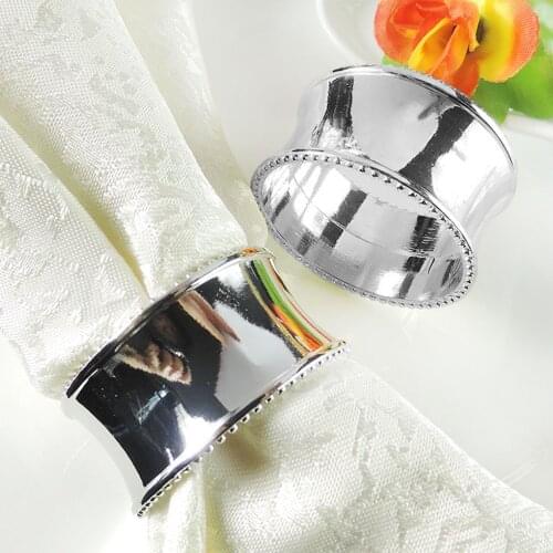 12pcs Round Napkin Rings Wedding Party Decoration Dinning Table Occasion Everyday Family Gatherings Napkin Holders