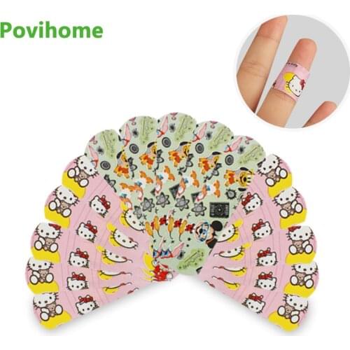 12pcs Waterproof Breathable Cute Cartoon Band Aid Hemostasis Adhesive Bandages First Aid Wound Dressing Plaster Kids Children