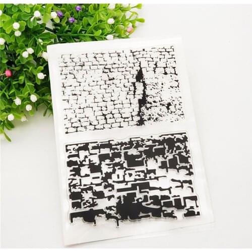 2021 Wall Bricks Silicone Clear Seal Stamp DIY Scrapbooking Embossing Photo Album Decorative Paper Card Craft Art Handmade Gifts