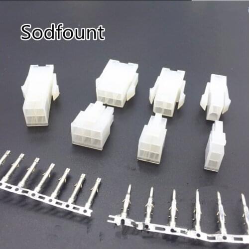 2x2/3/4/5/6/7/8/9/10/11/12Pin 14/16/18/20/22/24Pin 4.2mm Pitch Terminal/Housing/Pin Header Wire Connector Adaptor 5557 5559 Kits