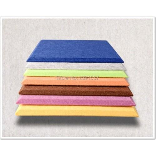 Free shipping 32pcs 60*30cm Polyester Material Acoustic Panels/ Polyester Material/ Soundproof Panels boards Home decorative EMS