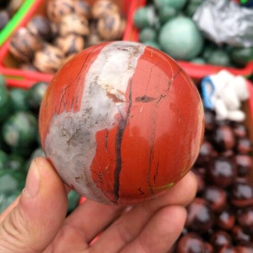 Free shipping hot new goods natural red jasper quartz ball as wedding decoration