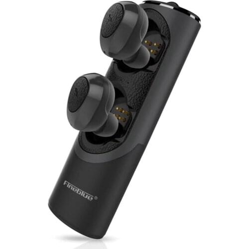 FineBlue RWS-X8 Business Wireless Earphones Bluetooth 5.0 Stereo Headphones Hifi Headset And Power Bank Handsfree In-Ear Earbuds
