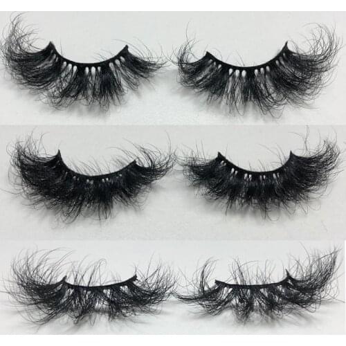 Buzzme Volume Reusable 3D Mink Fur Lashes Dramatic Fluffy 25mm Long Eyelashes Messy Maquillaje Eyelash