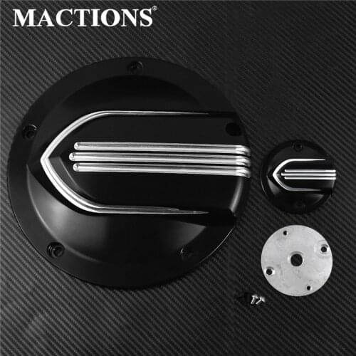 Motorcycle Black Derby Cover Timer Cover For Harley Touring 2016-Later FLHTCUL FLHTKL 15-2018 FLH/T 2016-18 Engine Cover