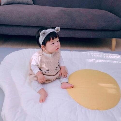 Baby Blanket Game Mat soft PlayMats Poached egg Style Kids Rug Playcloth Gym Floor Blanket Carpet to the Nursery Mats