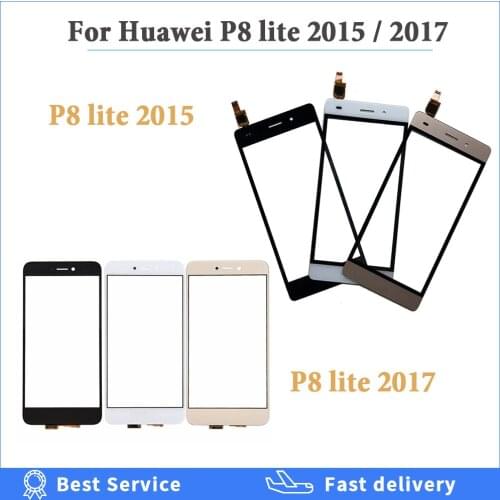 For Huawei P8 Lite 2015 P8 Mini 5.0" and P8 Lite 2017 5.2" Touch Screen Digitizer PRA LA1 LX1 LX3 Sensor Outer Glass Lens Panel