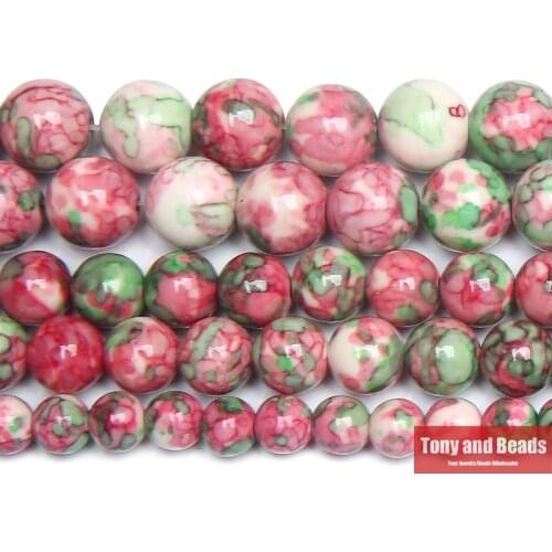 Natural Mixed Colorful Stone Round Loose Beads 15" Strand 4 6 8 10 12 MM Pick Size For Jewelry